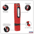 Sealey LED360PLUSR Rechargeable 360� Inspection Light 10W & 3W SMD LED - Red