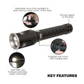 Sealey LED4494 Rechargeable Aluminium Torch with Adjustable Focus 60W COB LED