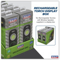 Sealey LED50WSDB Rechargeable Torch with Wireless Speaker 10W COB LED - Display Box of 10