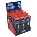 Sealey LED601DB LED Twist&reg; Rechargeable Inspection Light 5W COB & 1W SMD - Display Box of 12