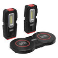 Sealey LEDWCBCOMBO3 Inspection Light (x2) with Double Wireless Charging Base 3W COB & 1W SMD LED