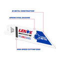LENOX LEN20552418R MetalWolf Wave Edge Reciprocating Saw Blade 102 x 19 x 0.9mm 18 TPI (Pack 5)