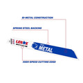 LENOX LEN412114R MetalWolf Wave Edge Reciprocating Saw Blade 305 x 25 x 1.07mm 14 TPI (Pack 5)