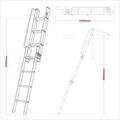 Sealey LFT03 3-Section Loft Ladder - EN 14975