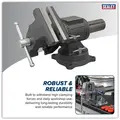 Sealey MFV150 Multifunction Cast Iron Vice with Swivel Base 150mm
