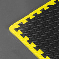 Sealey MIC1218Y3 Interlocking EVA Foam Workshop Mat Set with Hi-Vis Edges 1240 x 1825mm