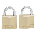 Solid Brass 30mm Padlock 4-Pin - Keyed Alike x 2