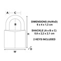 Solid Brass 40mm Padlock 4-Pin