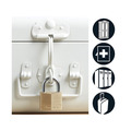 Solid Brass 40mm Padlock 4-Pin - Keyed Alike x 2