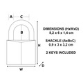 MLK160 Master Lock Solid Brass 60mm Padlock 5-Pin