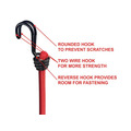 MLK3020E Master Lock Twin Wire Bungee Cord 60cm Red 2 Piece