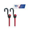 MLK3020E Master Lock Twin Wire Bungee Cord 60cm Red 2 Piece