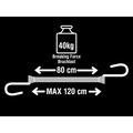 MLK3021E Master Lock Twin Wire Bungee Cord 80cm Green 2 Piece
