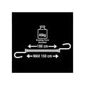 MLK3022E Master Lock Twin Wire Bungee Cord 100cm Yellow 2 Piece