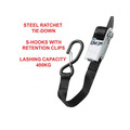 MLK3109E Master Lock Ratchet Tie-Down S-Hooks 5m