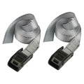 MLK3110E Master Lock Lashing Strap with Metal Buckle, Grey 2.5m 150kg (Pack 2)