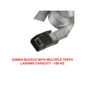 MLK3112E Master Lock Lashing Strap with Metal Buckle, Grey 5m 150kg (Single)