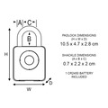 MLK4400E Master Lock Bluetooth® Indoor Padlock