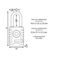 MLK4401E Master Lock Bluetooth® Outdoor Padlock
