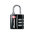 MLK4680BLK Master Lock TSA 3-Digit Combination Black Finish 30mm Padlock