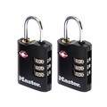 MLK4686EURT Master Lock TSA 3-Digit Combination Zinc 30mm Padlock x 2