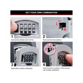 MLK5400E Master Lock 5400E Portable Shackled Combination Key Lock Box (Up To 3 Keys)