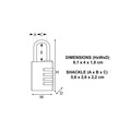 MLK604 Master Lock Brass Finish 40mm 4-Digit Combination Padlock