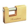 MLK606 Master Lock Rectangular 63mm Solid Brass Body Shutter Padlock