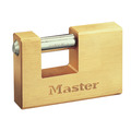 MLK607 Master Lock Rectangular 76mm Solid Brass Body Shutter Padlock