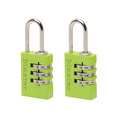 MLK7620TCOL Master Lock Aluminium  3-Digit Combination 20mm Padlock Colour x 2