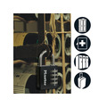 Black Finish 40mm 4-Digit Combination Padlock