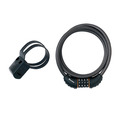 MLK8120E Master Lock Black Braided Steel Combination Cable 1.8m x 10mm