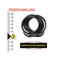 MLK8221E Master Lock Self Coiling Combination Cable 1.8m x 8mm
