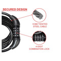 MLK8221E Master Lock Self Coiling Combination Cable 1.8m x 8mm