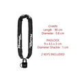 MLK8390PRO Master Lock Weather Tough 40mm Padlock & Chain 90cm x 6mm