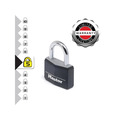 MLK9140BLK Master Lock Aluminium Black Vinyl Cover 40mm Padlock 4-Pin
