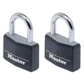 MLK9140TBLK Master Lock Aluminium Black Vinyl Cover 40mm Padlock 4-Pin - Keyed Alike x 2