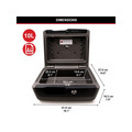 MLKLCFW30100 Master Lock Large Key Locking Fire & Water Chest