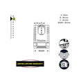 MLKM1177ECC Master Lock Excell™ Closed Shackle Brass Combination 58mm Padlock