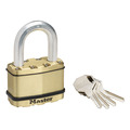 MLKM15BLF Master Lock Excell™ Brass Finish 64mm Padlock 5-Pin - 38mm Shackle