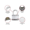 Excell™ Laminated Steel 64mm Padlock 5-Pin - 38mm Shackle