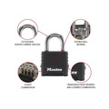 Excell™ 4-Digit Black Finish Combination 50mm Padlock
