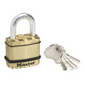 MLKM1B Master Lock Excell™ Brass Finish 45mm Padlock 4-Pin