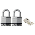 MLKM1T Master Lock Excell™ Laminated Steel 45mm Padlock - 24mm Shackle - Keyed Alike x 2