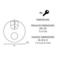Excell™ Stainless Steel Discus 70mm Padlock