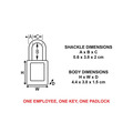 MLKS410RED Master Lock Lockout Padlock - 38mm Body & 6mm Hardened Steel Shackle