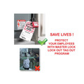 MLKS410RED Master Lock Lockout Padlock - 38mm Body & 6mm Hardened Steel Shackle