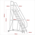 Sealey Mobile Safety Steps 4-Tread