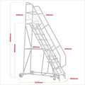 Sealey MSS12 Mobile Safety Steps 12-Tread