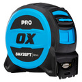 Ox OX-P506408 Pro 8m/26ft Tuff Blade Tape Measure - Magnetic Dual Hook & 32mm Wide Blade
